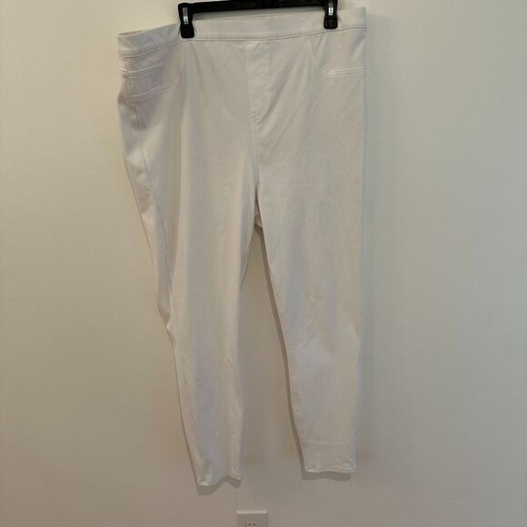 SPANX WHITE JEGGINGS WOMENS SIZE 3XL - Picture 1 of 6